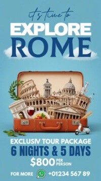 Rome Ads Instagram Story Instagram-verhaal template