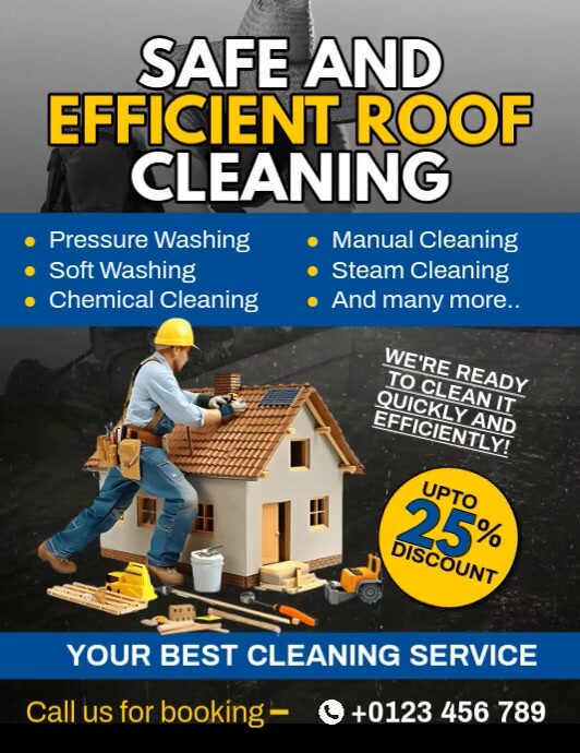 Roof Cleaning Pamflet (VSA Brief) template