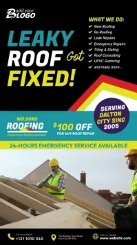 Roofing Instagram Video Story template