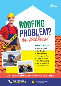 Roofing Installation Services Flyer Template | PosterMyWall