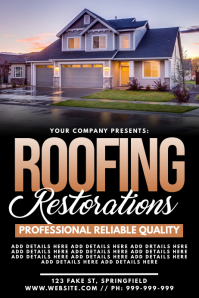90 Roofing Customizable Design Templates Postermywall