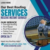 Roofing Services Instagram 帖子 template