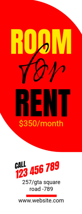 Copy of Room for Rent Door Hanger Template | PosterMyWall