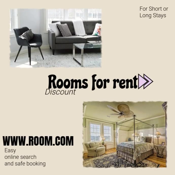 Copy of rooms for rent | PosterMyWall