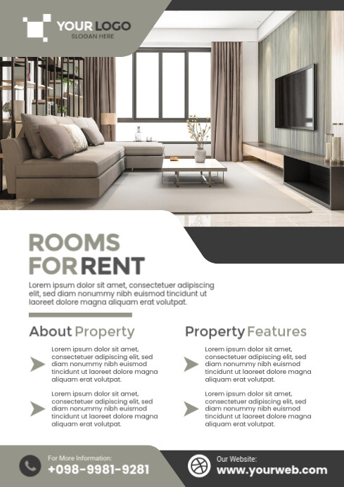 Copy of Rooms For Rent Promotion Ads | PosterMyWall