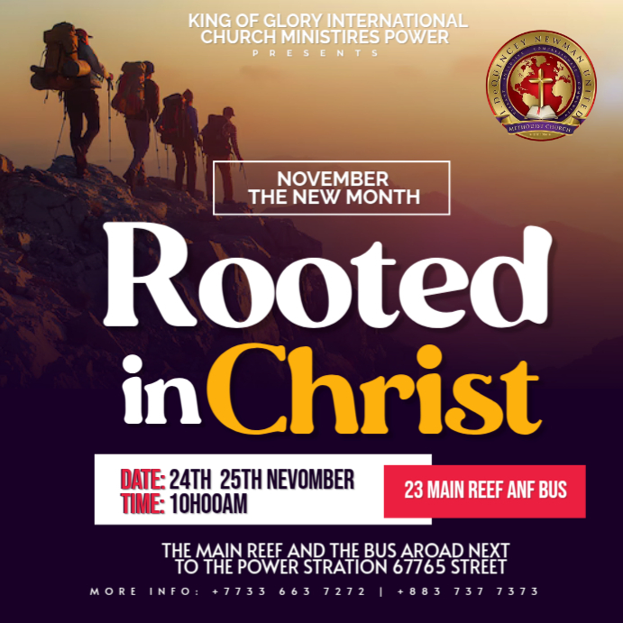 Rooted in christ Template | PosterMyWall