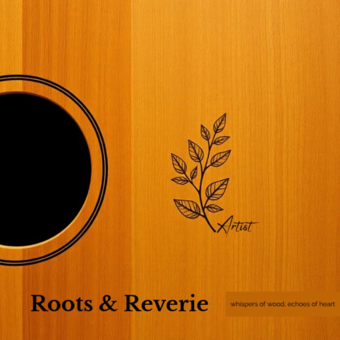Roots Reverie Copy of Roots & Reverie – acoustic folk album cover organic texture ...