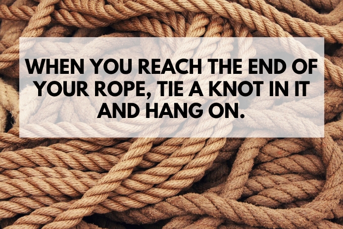 Rope quote template | PosterMyWall