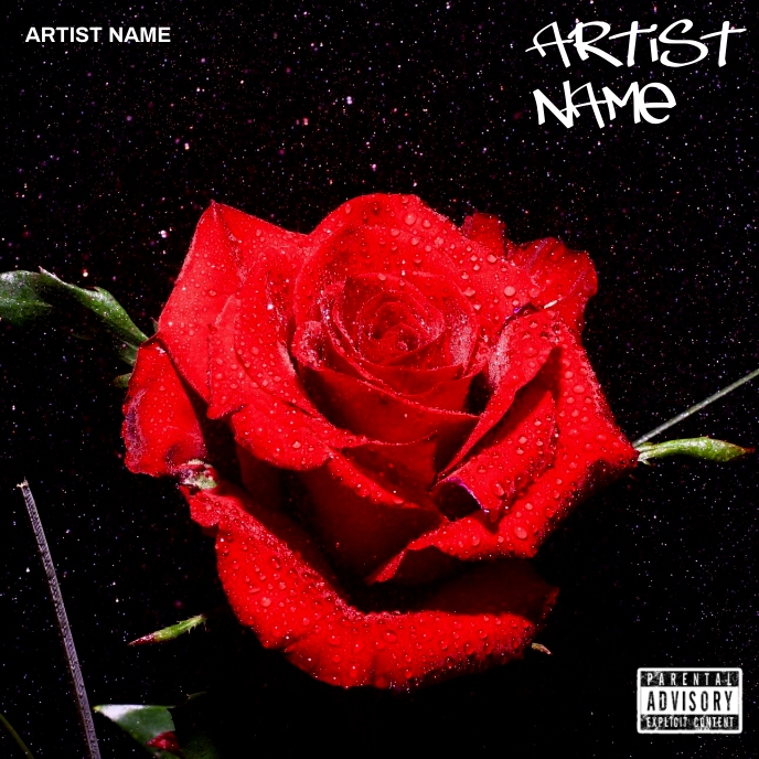 Rose album cover template | PosterMyWall