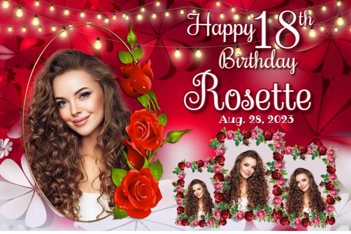 Rose Birthday Templates | PosterMyWall