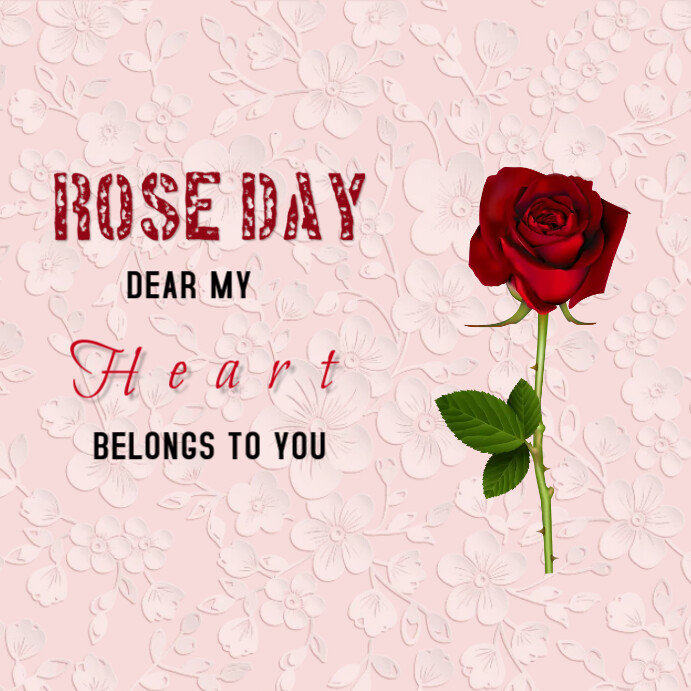 Plantilla de Día de La Rosa | PosterMyWall