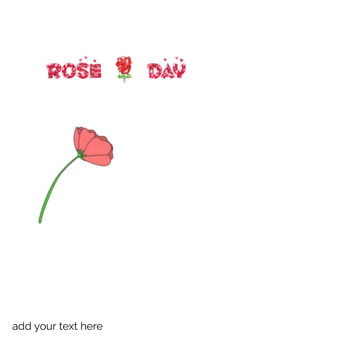 Rose day Instagram post template | PosterMyWall