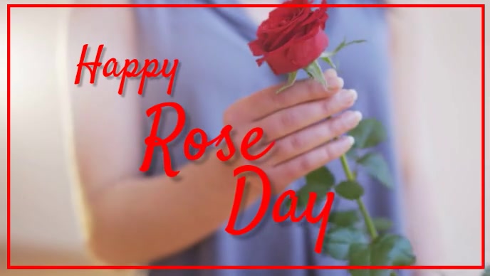 Rose Day Vedio Thumbnail sa YouTube template