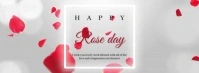 Rose day wishes facebook cover photo template