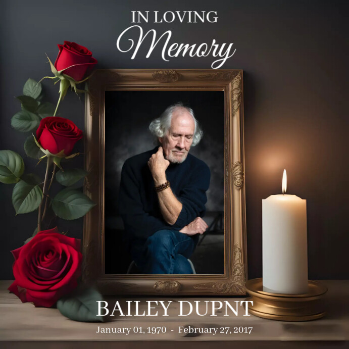 Sample Funeral Programs With Roses Rose Floral Funeral Program Template | PosterMyWall