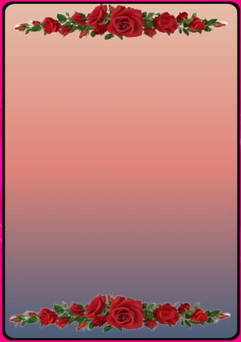 Rose Floral photo frame Template | PosterMyWall