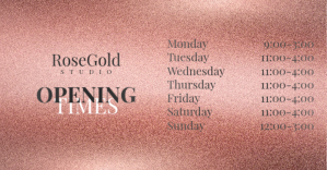 Lyserød Business Opening Hours ภาพที่แชร์บน Facebook Template