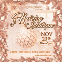 Rose Gold Pastel Holiday Boutique IG Post Instagram-opslag template