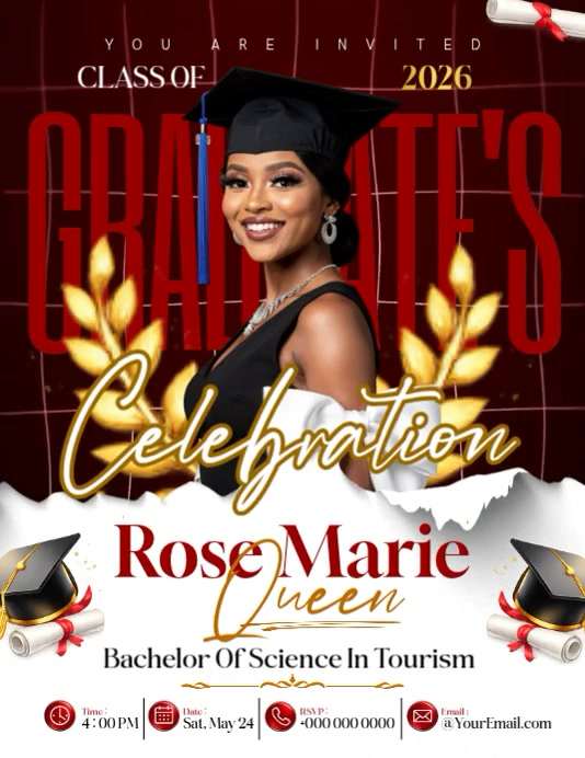 Graduation Celebration Flyers Template | PosterMyWall