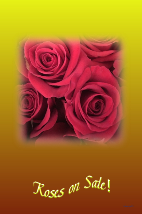 Copy of Roses for Sale poster #gardening #floral | PosterMyWall