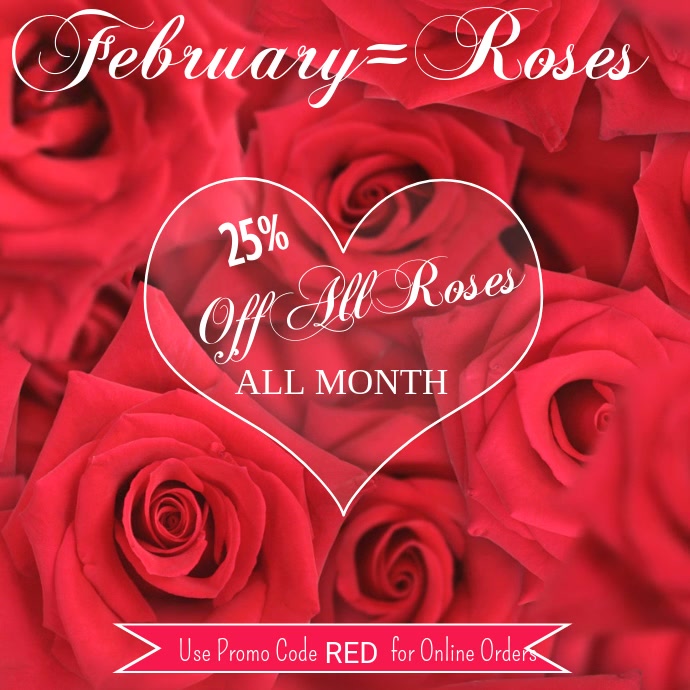 Roses Sale Video Template Postermywall