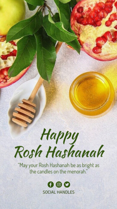 Rosh Hashanah Design Template Instagram Story
