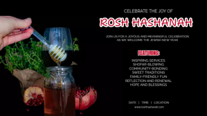 Rosh Hashanah Poster Digitalt display (16:9) template