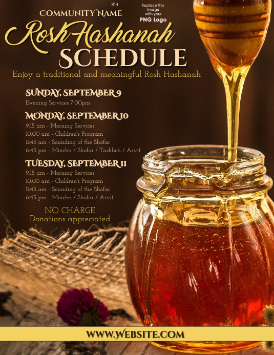 Rosh Hashanah Agenda Modelo PosterMyWall rosh-hashanah-agenda-modelo-postermywall