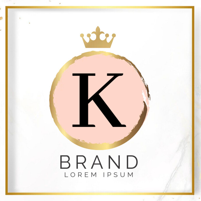Layout Logo Round Gold R Round Gold Logo Templat | PosterMyWall