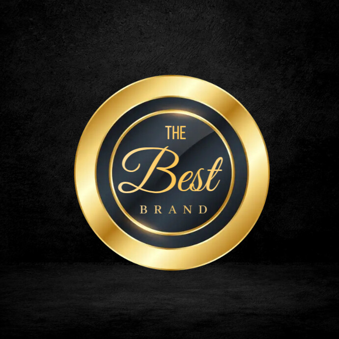 Layout Logo Round Gold R Round Gold Logo Template | PosterMyWall