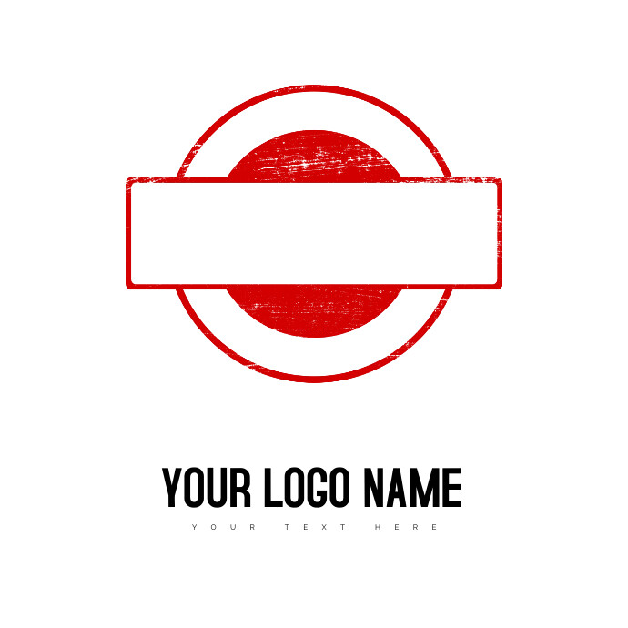 Round red logo illustration Template | PosterMyWall