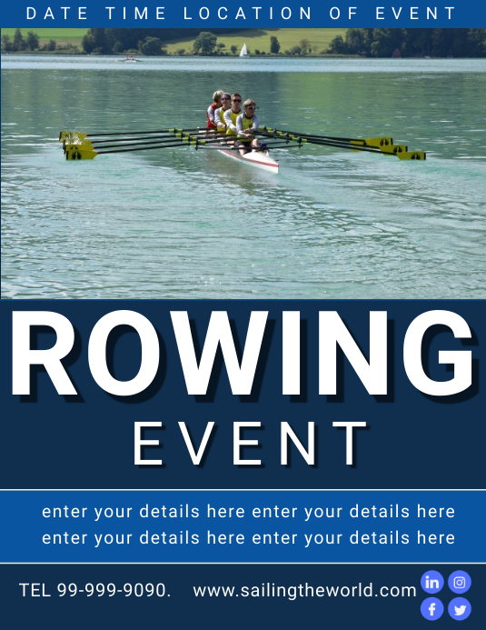 ROWING Template | PosterMyWall