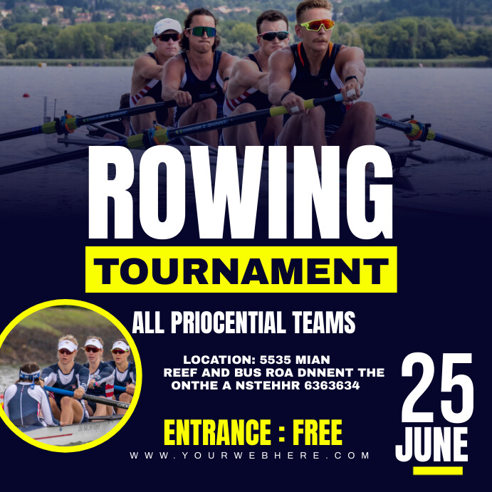 Rowing event Template | PosterMyWall