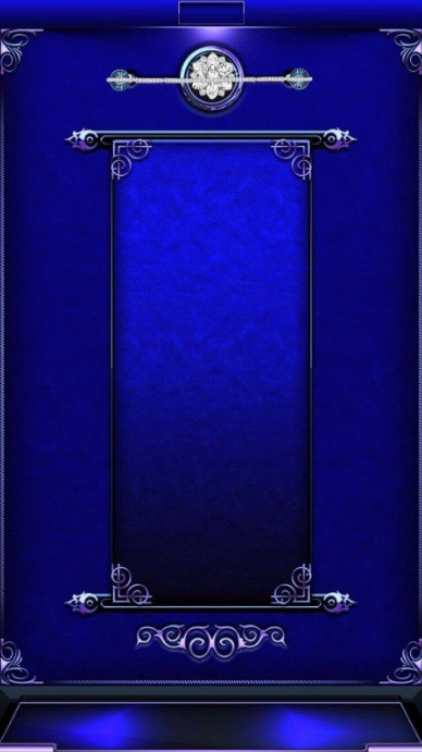 Modèle Royal blue ornate frame | PosterMyWall