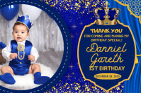 Royal BlueTheme Ref Magnet Layout Poster template