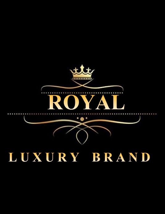 Royal Brand Logo Flyer (US Letter) template