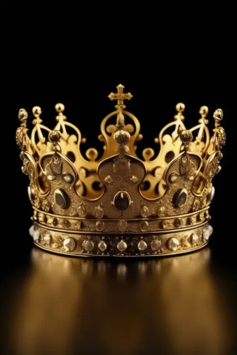 Royal crown Plakat template