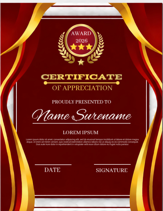 Royal Excellence Award Certificate Template | PosterMyWall