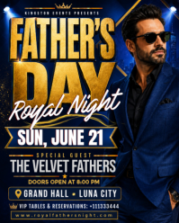 Royal Father’s Day VIP Night Instagram Portrait template