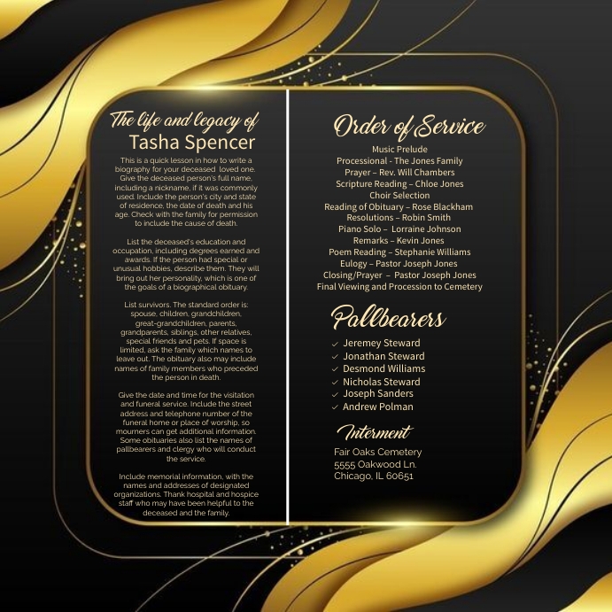 Royal gold Magazine Large Booklet (inside) ,h Template | PosterMyWall