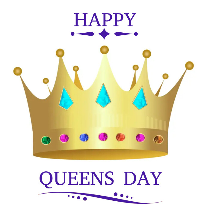 Royal golden crown Instagram Post template