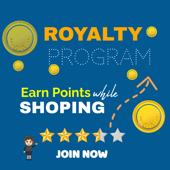 Royalty program Instagram post Template | PosterMyWall