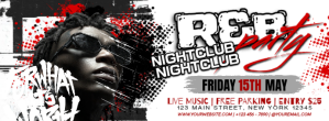 RSB Nightclub Party Event Banner Couverture Facebook template