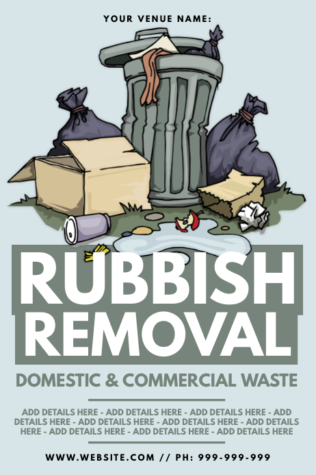 Copy of Rubbish Removal Poster | PosterMyWall