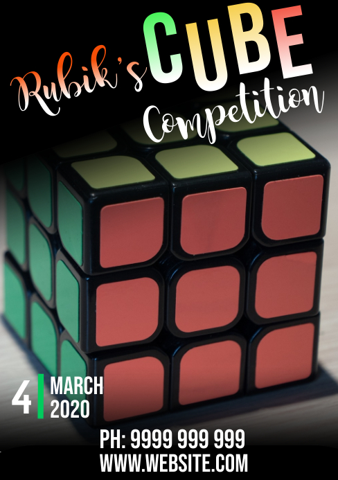 Rubiks Cube Template PosterMyWall Rubiks Cube Template PosterMyWall