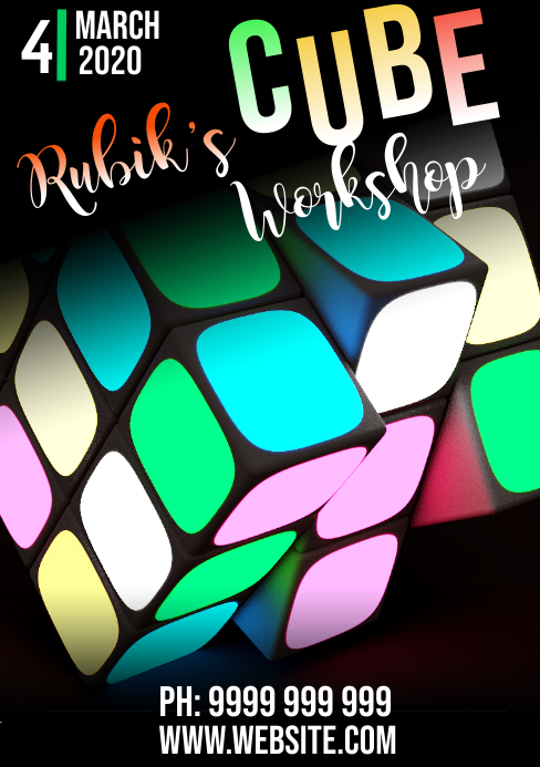 Rubiks Cube Template PosterMyWall Rubiks Cube Template PosterMyWall