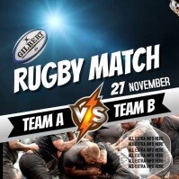 Local Rugby Fixture Poster 614+ Free Rugby Poster Templates | PosterMyWall