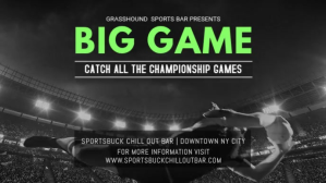 Black Sports Bar Event Facebook-covervideo Template