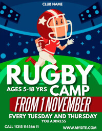 Rugby matchday flyer template | PosterMyWall