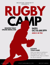 Rugby Flyer Design Template | PosterMyWall